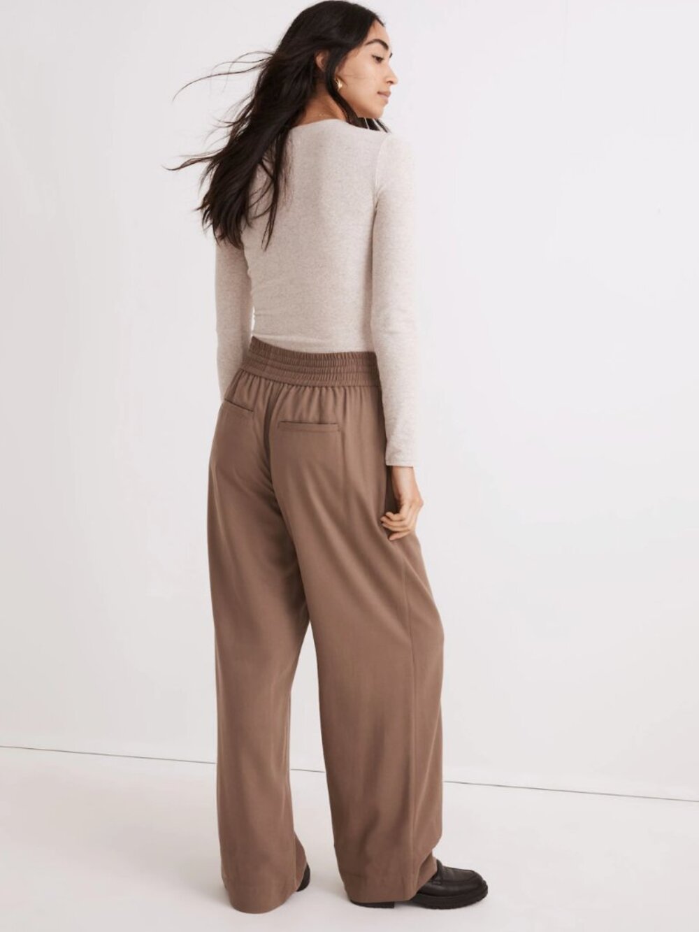 Drapeweave Carley Wide-Leg Pants